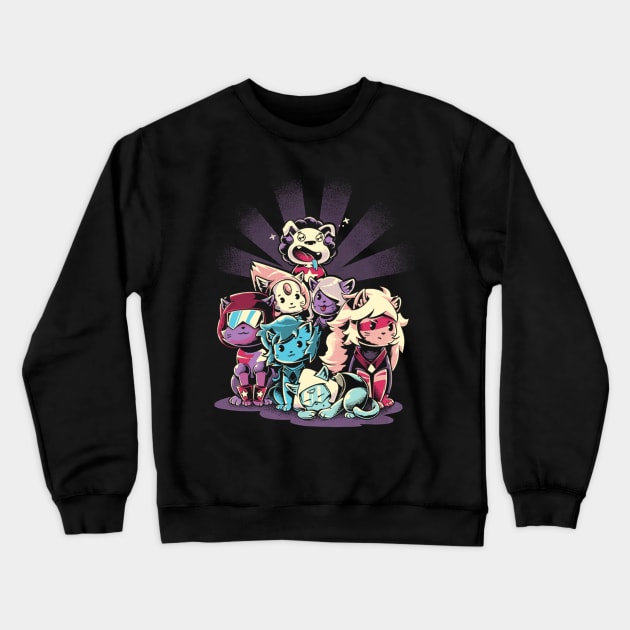 Cute Gems Crewneck Sweatshirt by studioyumie